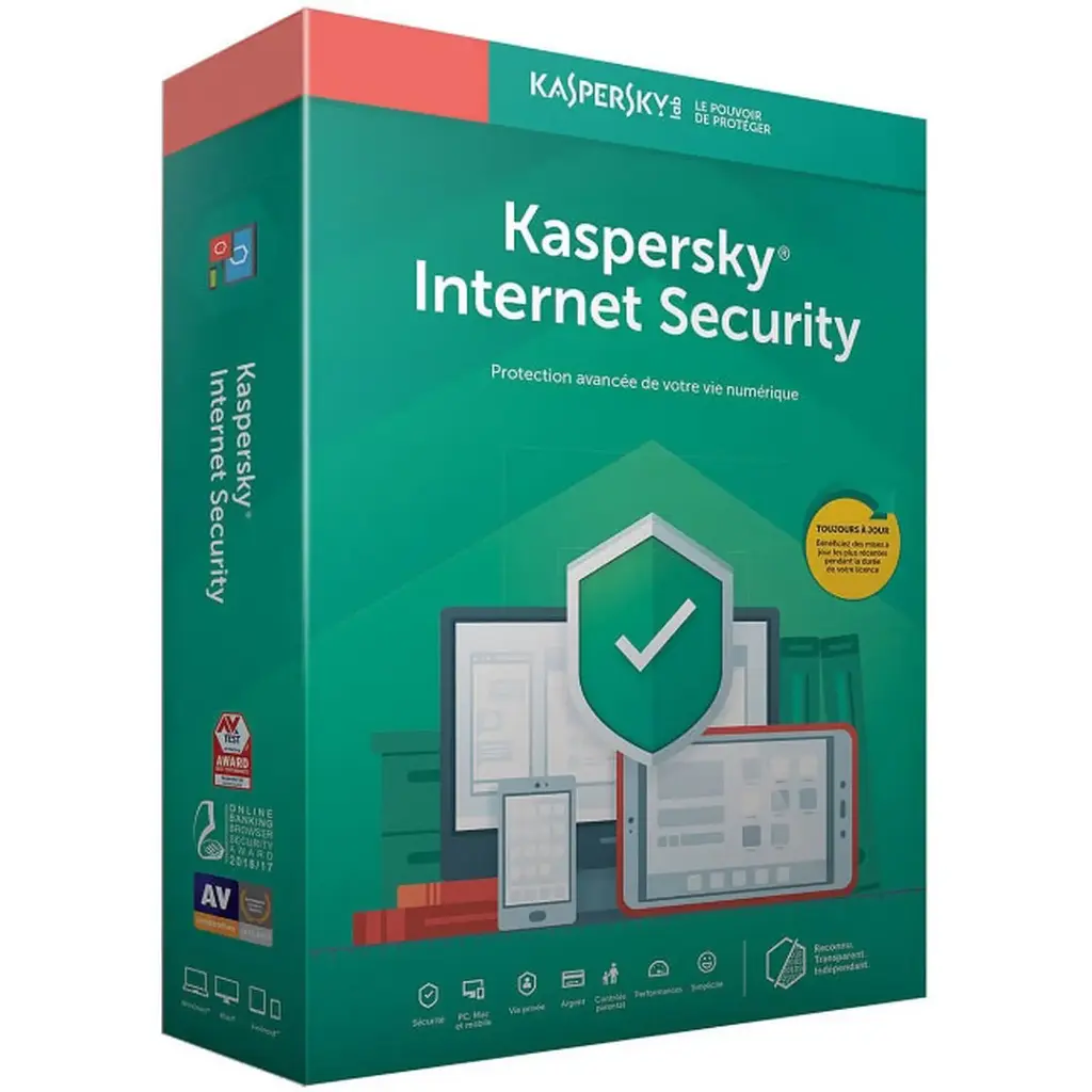 ANTIVIRUS KASPERSKY INTERNET SECURITY PLUS 2025 - LICENCE 1 AN - 1P
